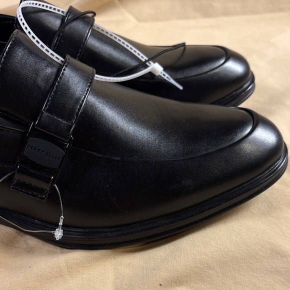 Perry Ellis Portfolio Ultra Foam Men\'s Black Leather Buckle‎ Loafers Dress Shoes main image 4
